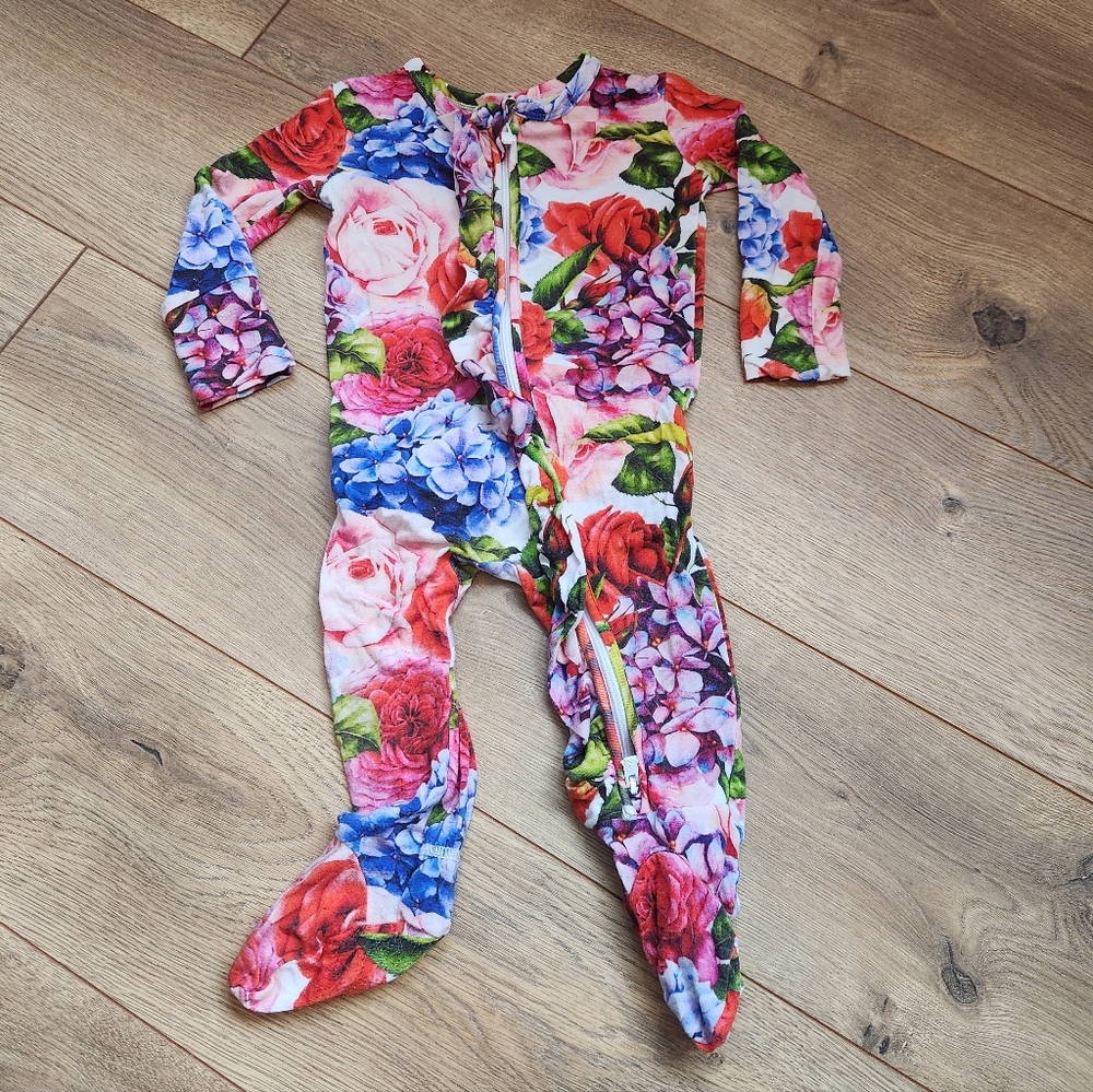 3-6 Months Muse Threads Bamboo Floral Sleeper